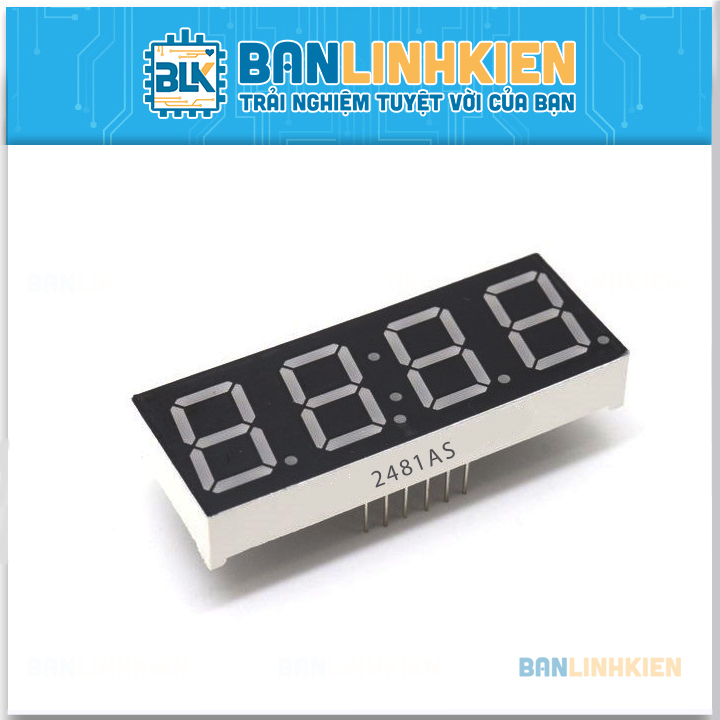 Led 7 0.28 4 Số Katot ( Màu Đỏ)