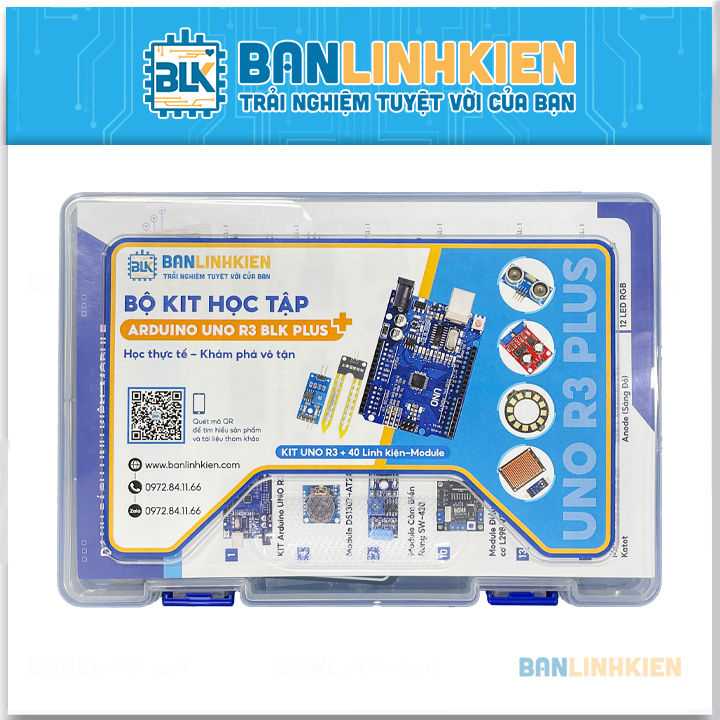 Bộ KIT Học Tập Arduino Uno R3 BLK Plus