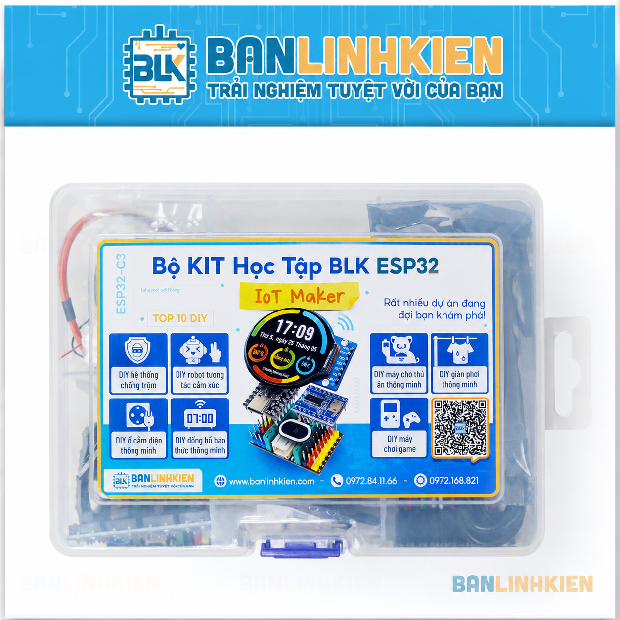 Bộ KIT Học Tập BLK ESP32 IoT Maker