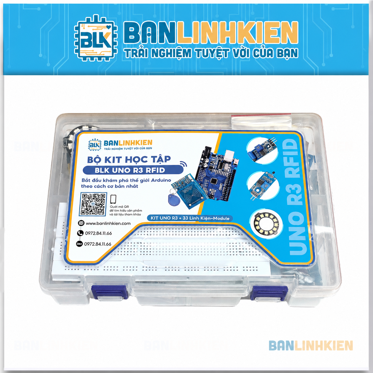 Bộ KIT Học Tập BLK UNO R3 RFID