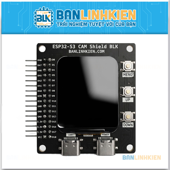 Bộ KIT Học Tập Camera AI ESP32-CAM BLK