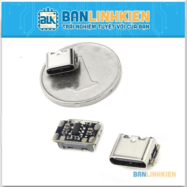 Mạch Sạc Pin Lithium 18650 Cổng Type C Siêu Nhỏ 3.7V 600mA