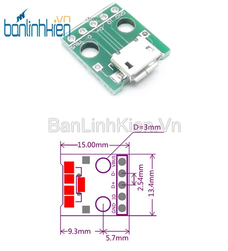 Module Chuyển MicroUSB