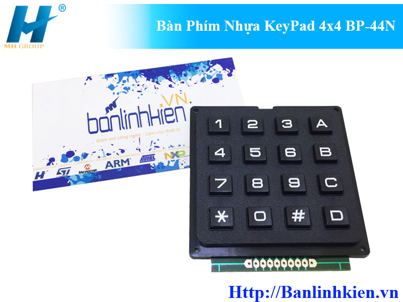 Bàn Phím Nhựa KeyPad 4x4 BP-44N