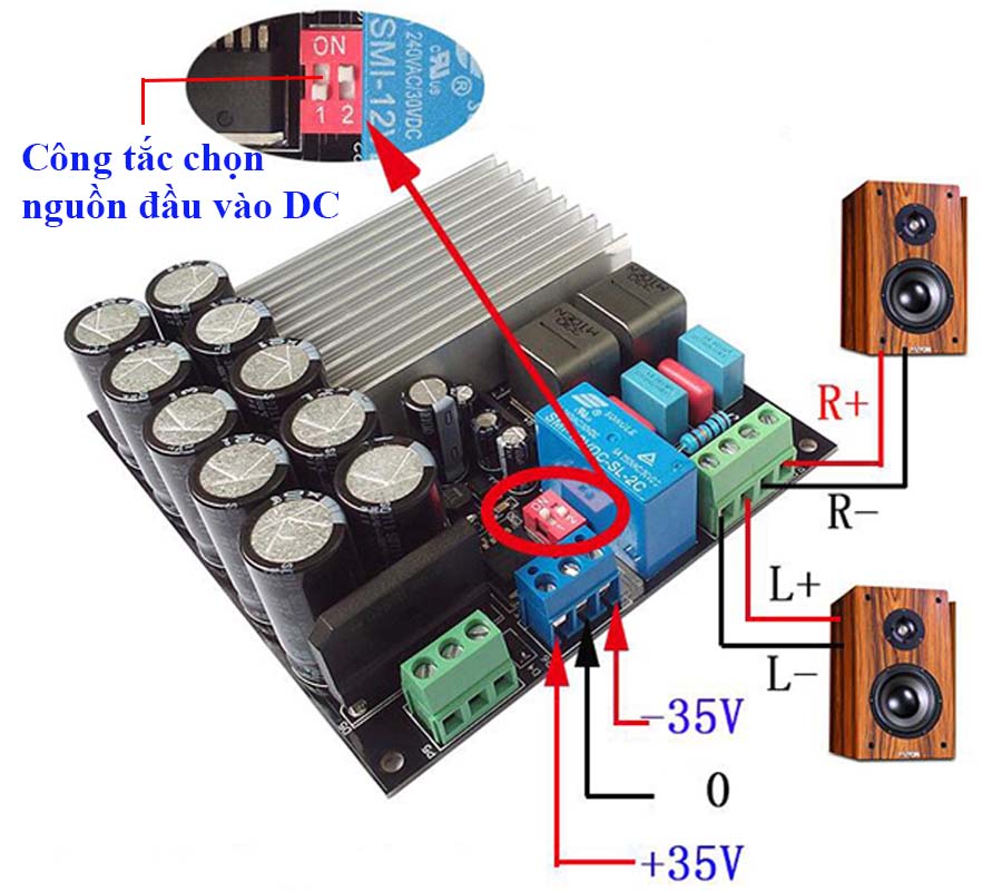 Module Audio Class D TDA8954 2x210W AU-D-2X210V1