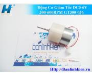 Động Cơ Giảm Tốc DC3-6V 300-600RPM GT300-036