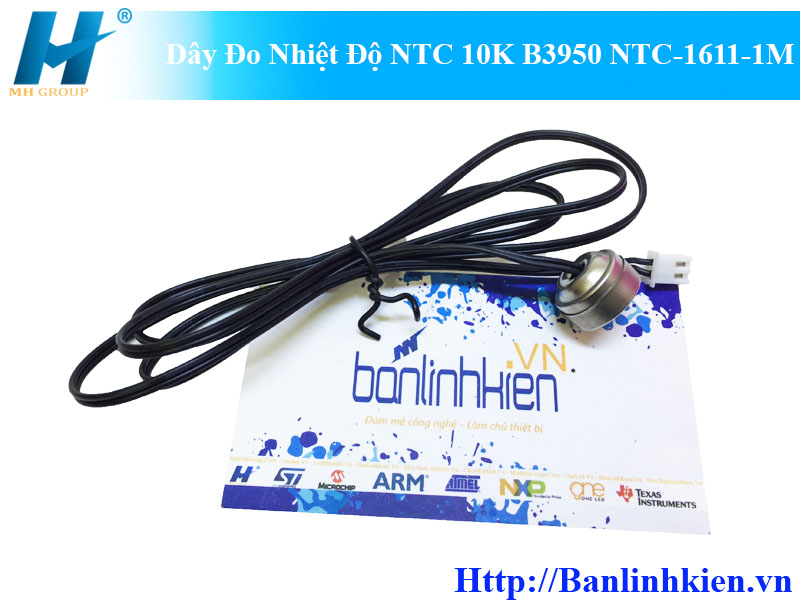 Dây Đo Nhiệt Độ NTC 10K B3950 NTC-1611-1M