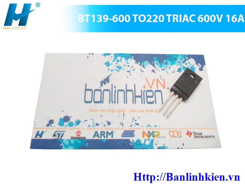 BT139-600 TO220 TRIAC 600V 16A