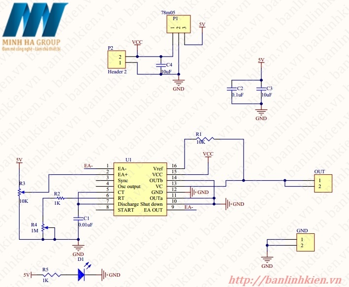 Module SG3525 PWM 400Khz