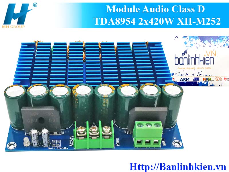 Module Audio Class D TDA8954 2x420W XH-M252