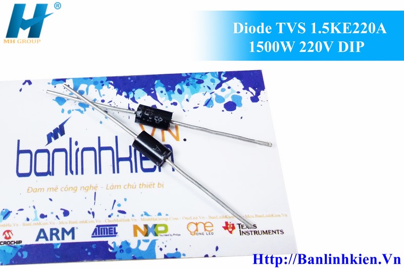 Diode TVS 1.5KE220A 1500W 220V DIP