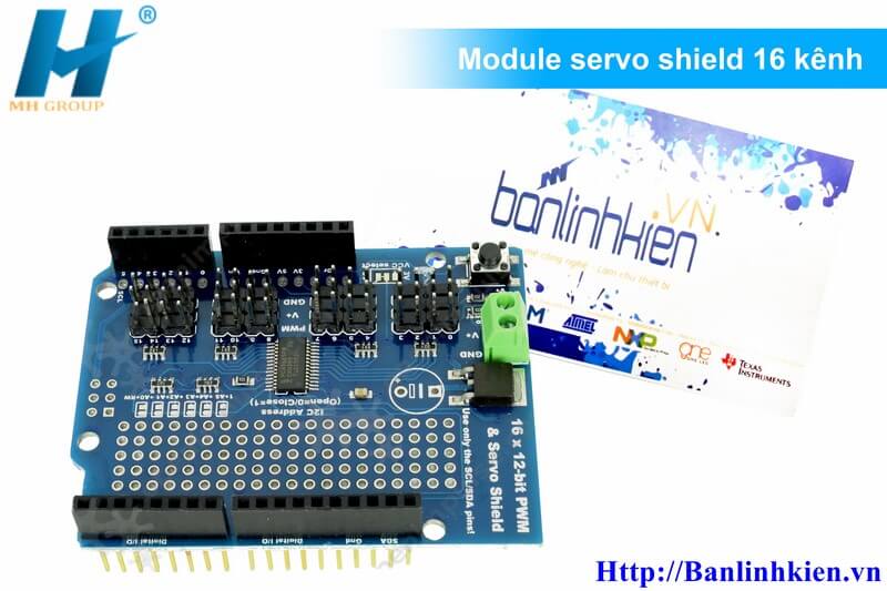 Module servo shield 16 kênh