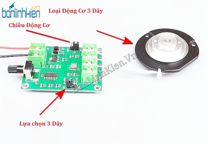 Module Điều Khiển Động Cơ  Không Chổi Than DC5-12V 1.2A