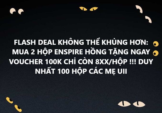 FLASH-SALE ENSPIRE HỒNG -100K/HỘP