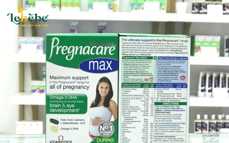 Uống pregnacare max có cần uống thêm gì không?