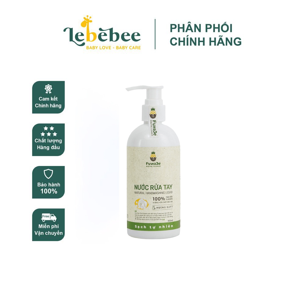 Nước rửa tay hương quýt FUWA3E 300ml
