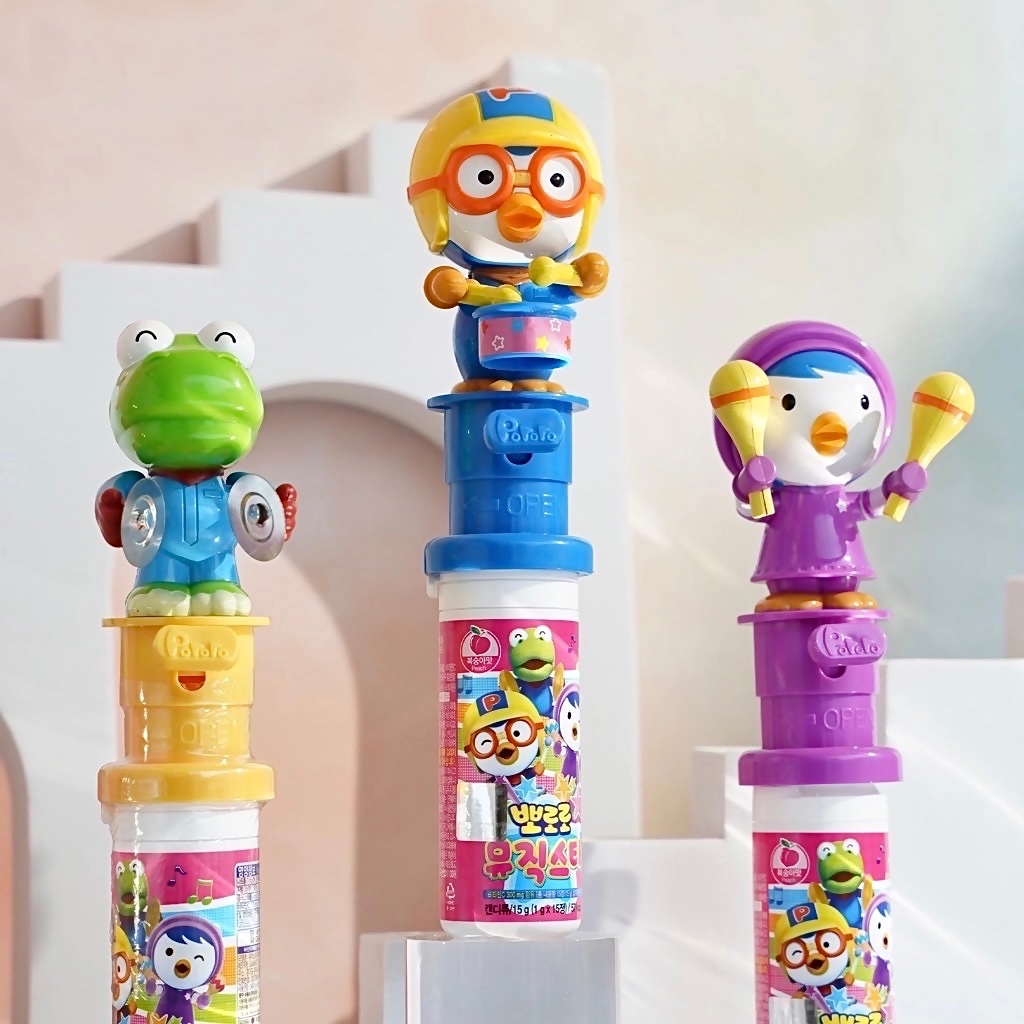 Kẹo Vitamin C Pororo Music Star 15g/ hộp ( 15 viên) | hình Crong (Cá xấu))