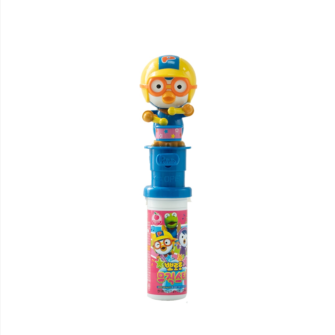 Kẹo Vitamin C Pororo Music Star 15g/ hộp ( 15 viên) | hình Pororo (vàng)