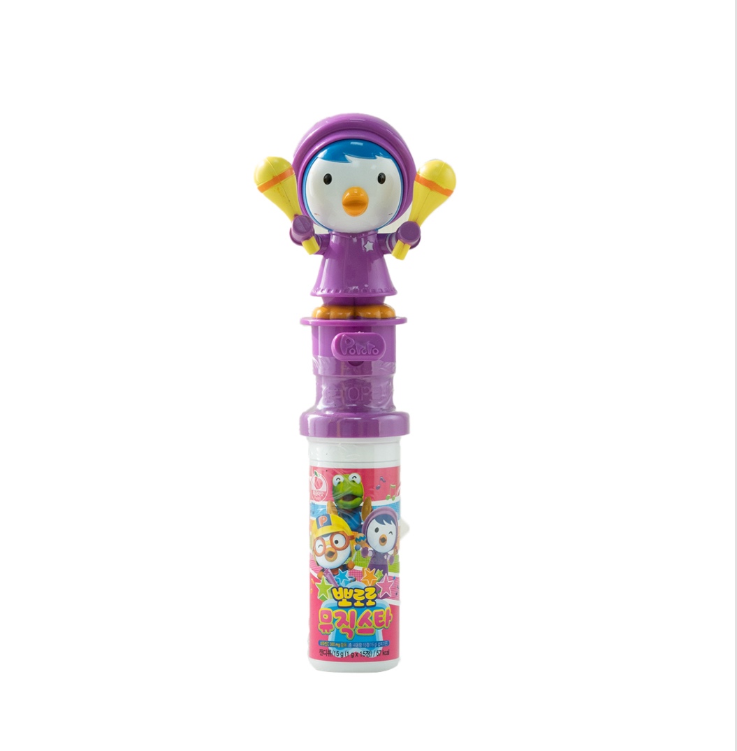 Kẹo Vitamin C Pororo Music Star 15g/ hộp ( 15 viên) | hình Petty ( tím)