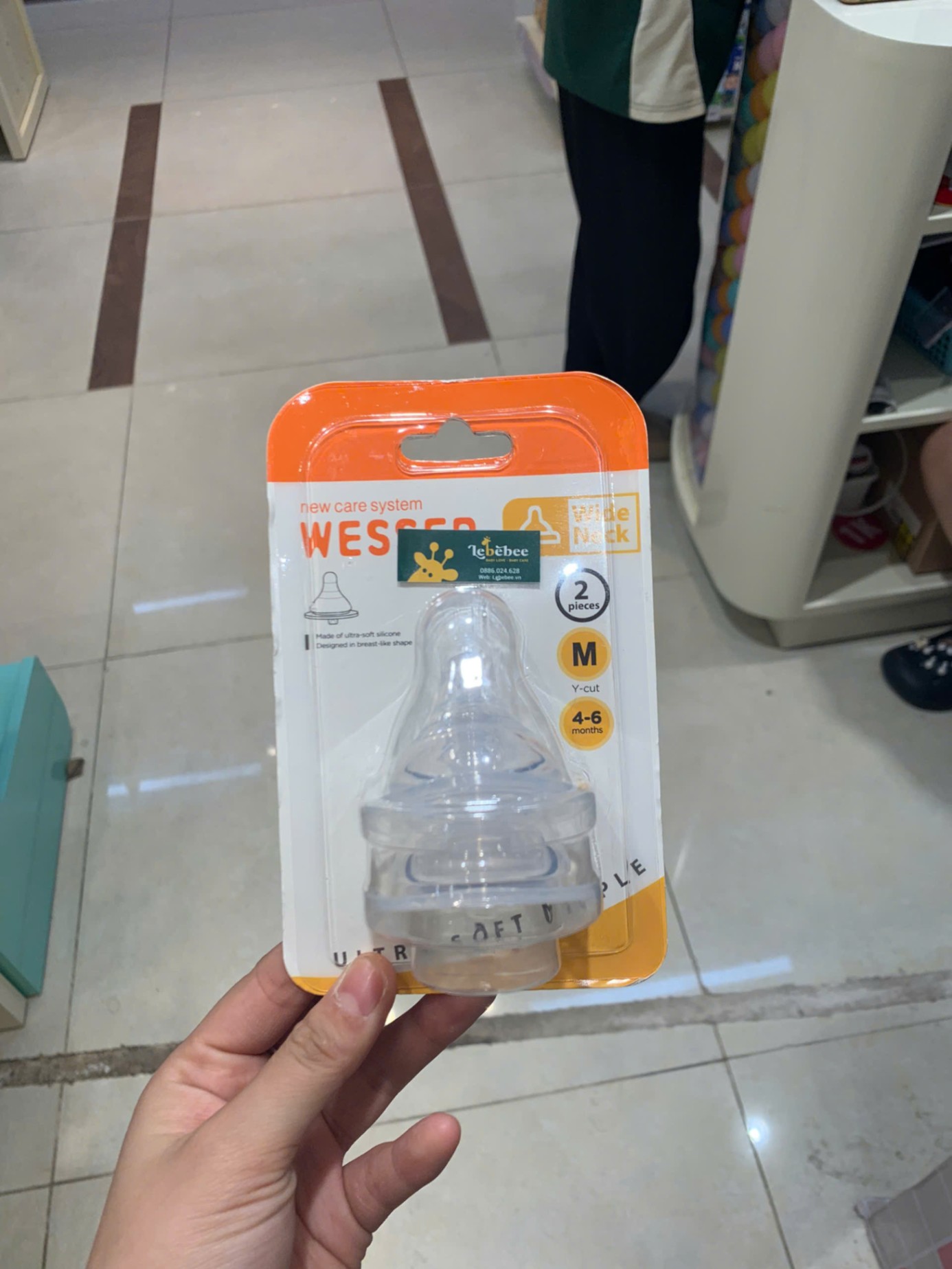 Núm vú wesser siêu mềm cổ rộng size M