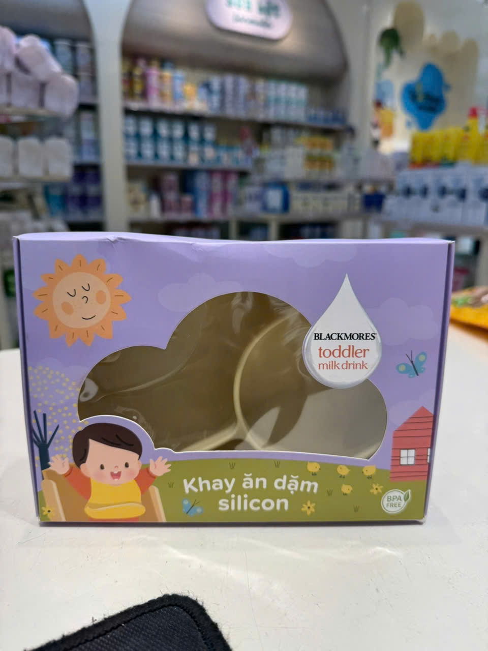 Khay ăn dặm silicone blackmore