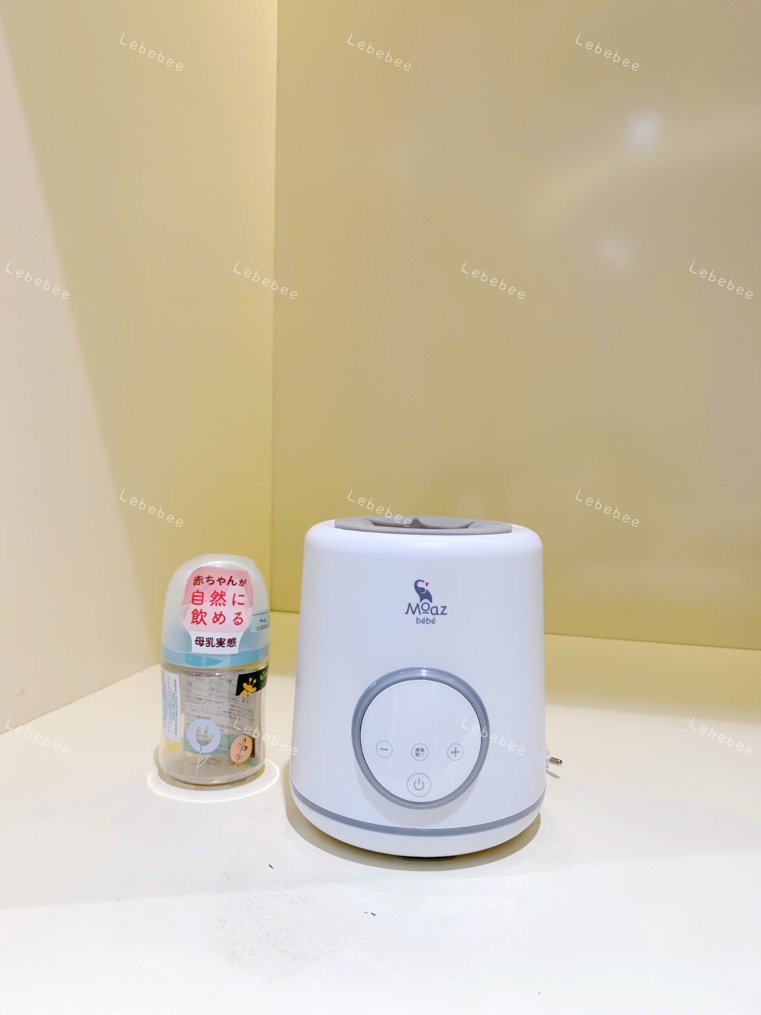 Máy lắc bình sữa và giữ ấm sữa tự động moaz bebe MB079