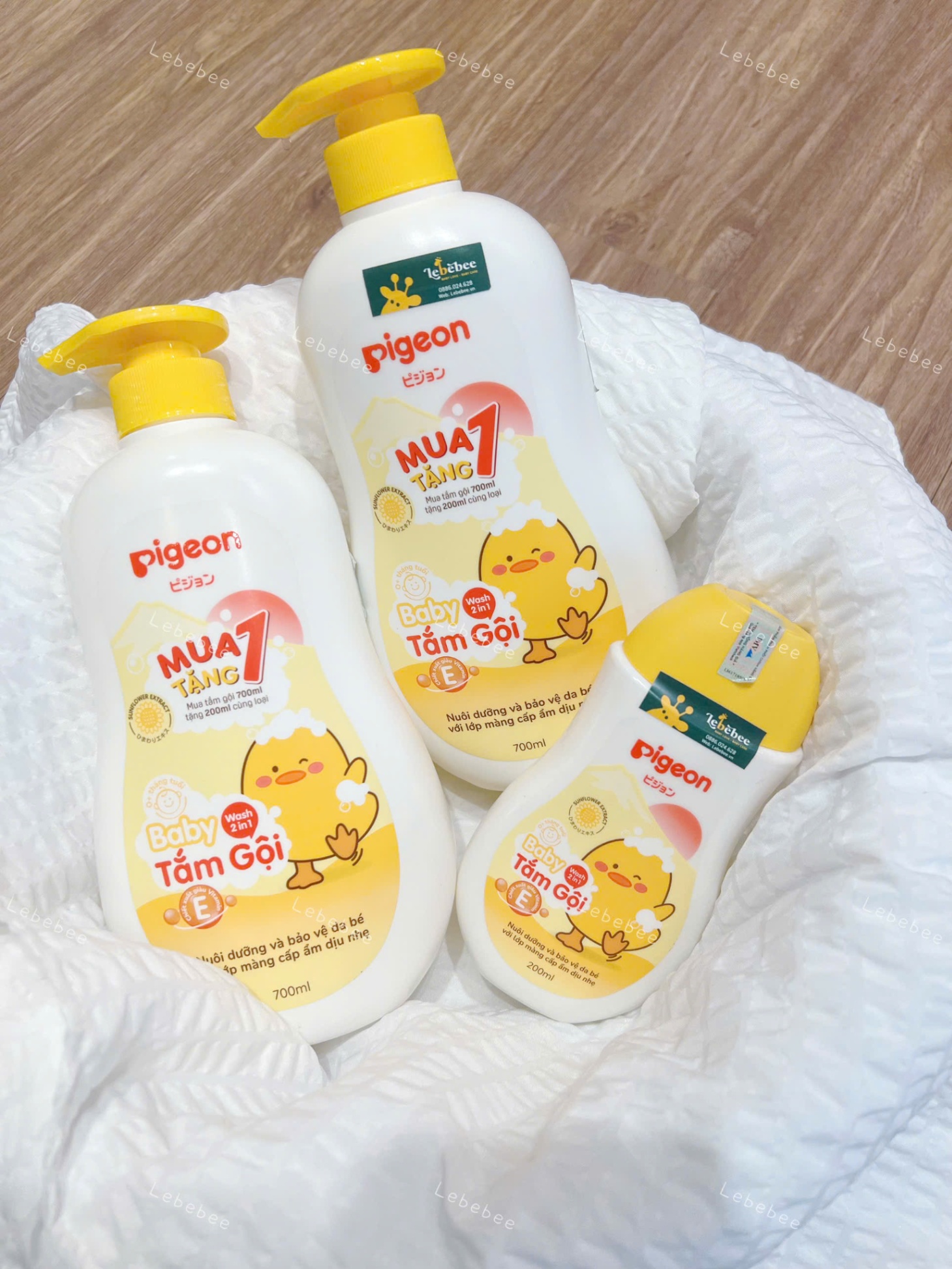 Tắm gội 2 trong 1 pigeon  chiết xuất hoa hướng dương 700ml