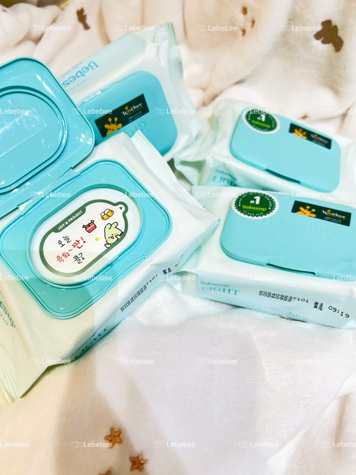 KHĂN ƯỚT BEBESUP - LIGHT ( xanh dương nhạt - 20 tờ)