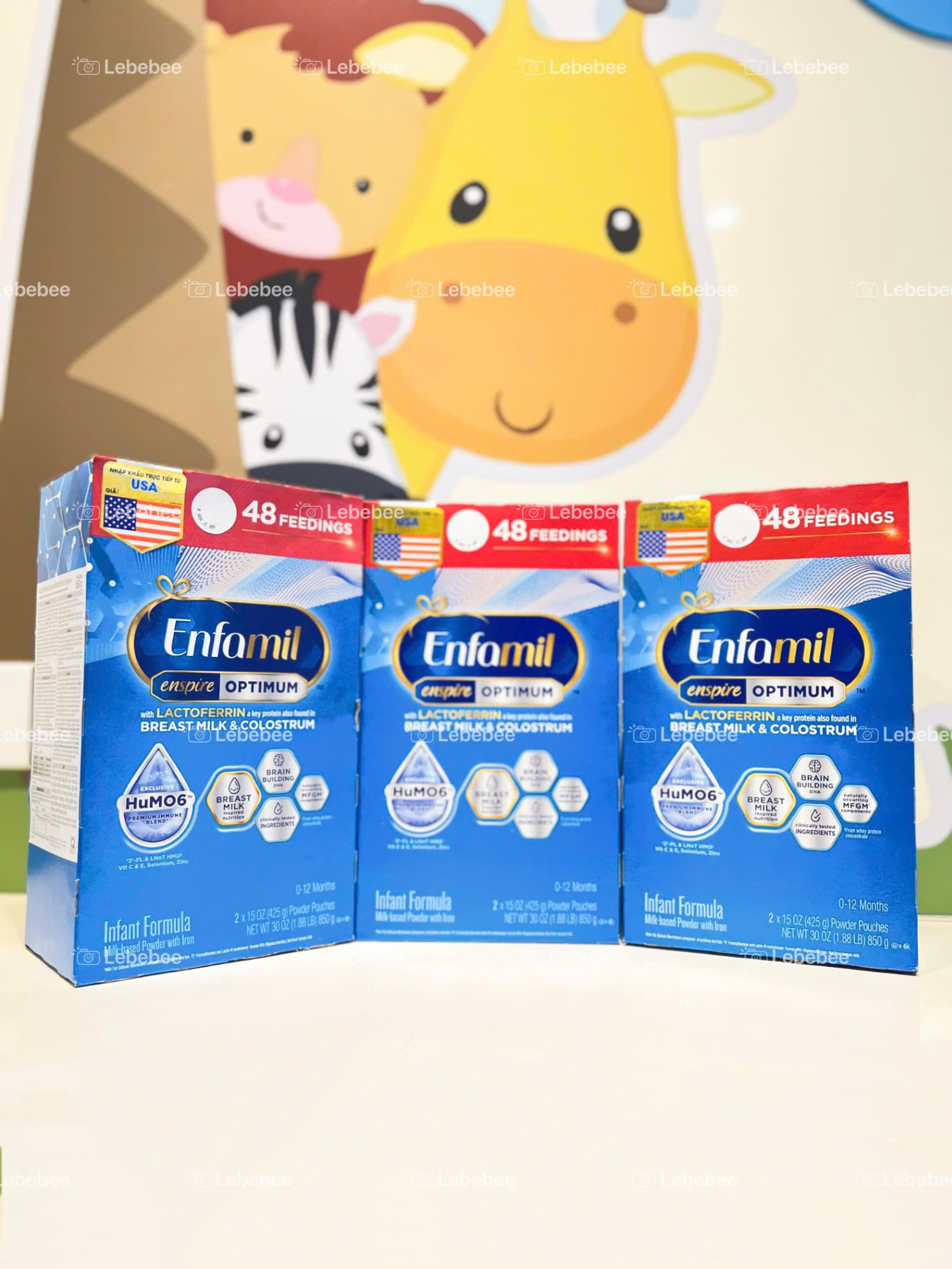 Sữa Enfamil Enspire Optimum hộp giấy 850g - Nhập khẩu