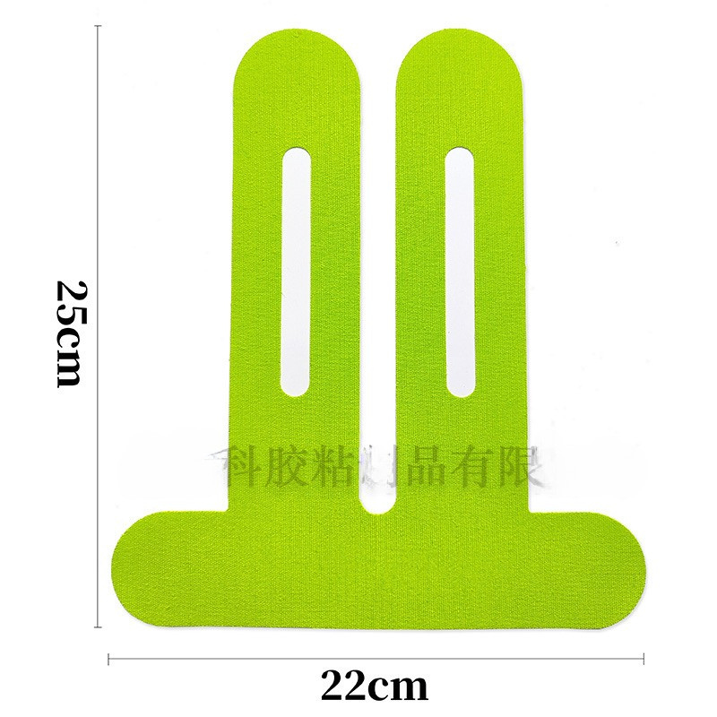 Miếng dán cơ đầu gối 1 mảnh cắt sẵn màu xanh neon