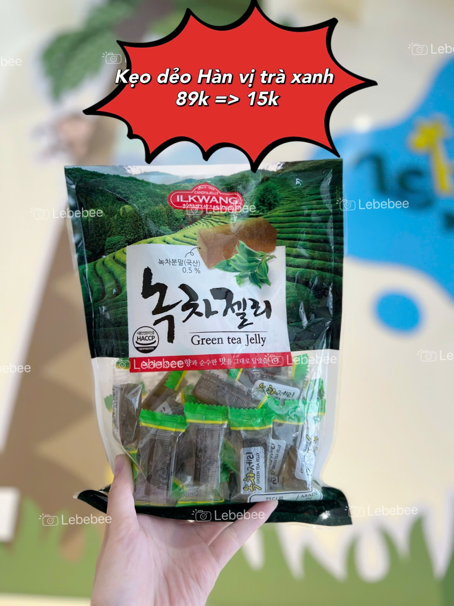 Kẹo dẻo Jelly Hàn Quốc vị trà xanh