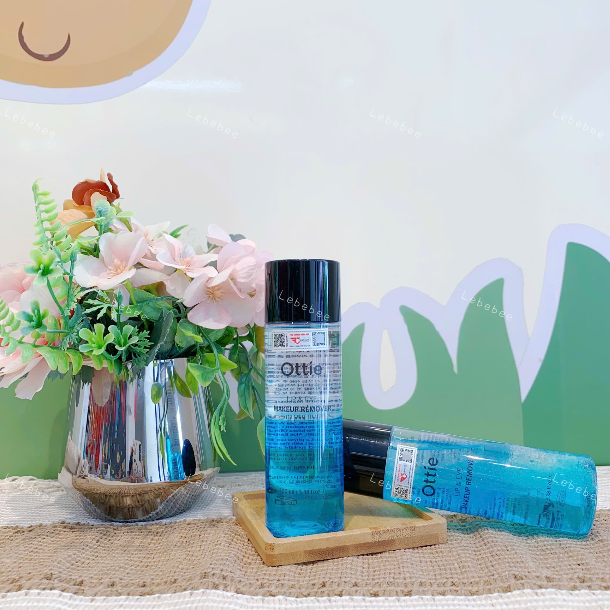 Tẩy trang dành cho Mắt & Môi Ottie Lip & Eye Makeup Remover 100ml