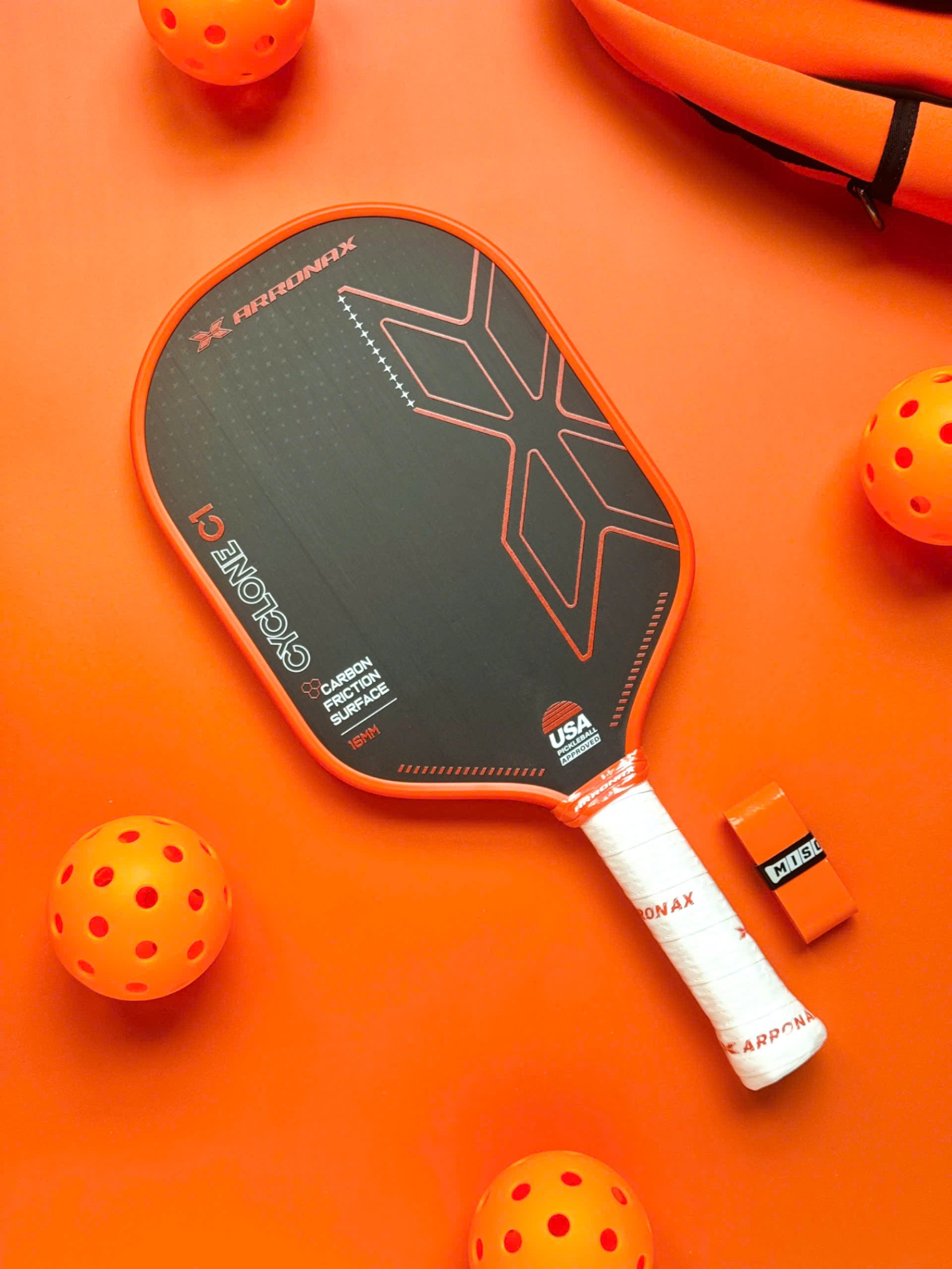 Vợt pickleball Arronax Cyclone C1 màu cam
