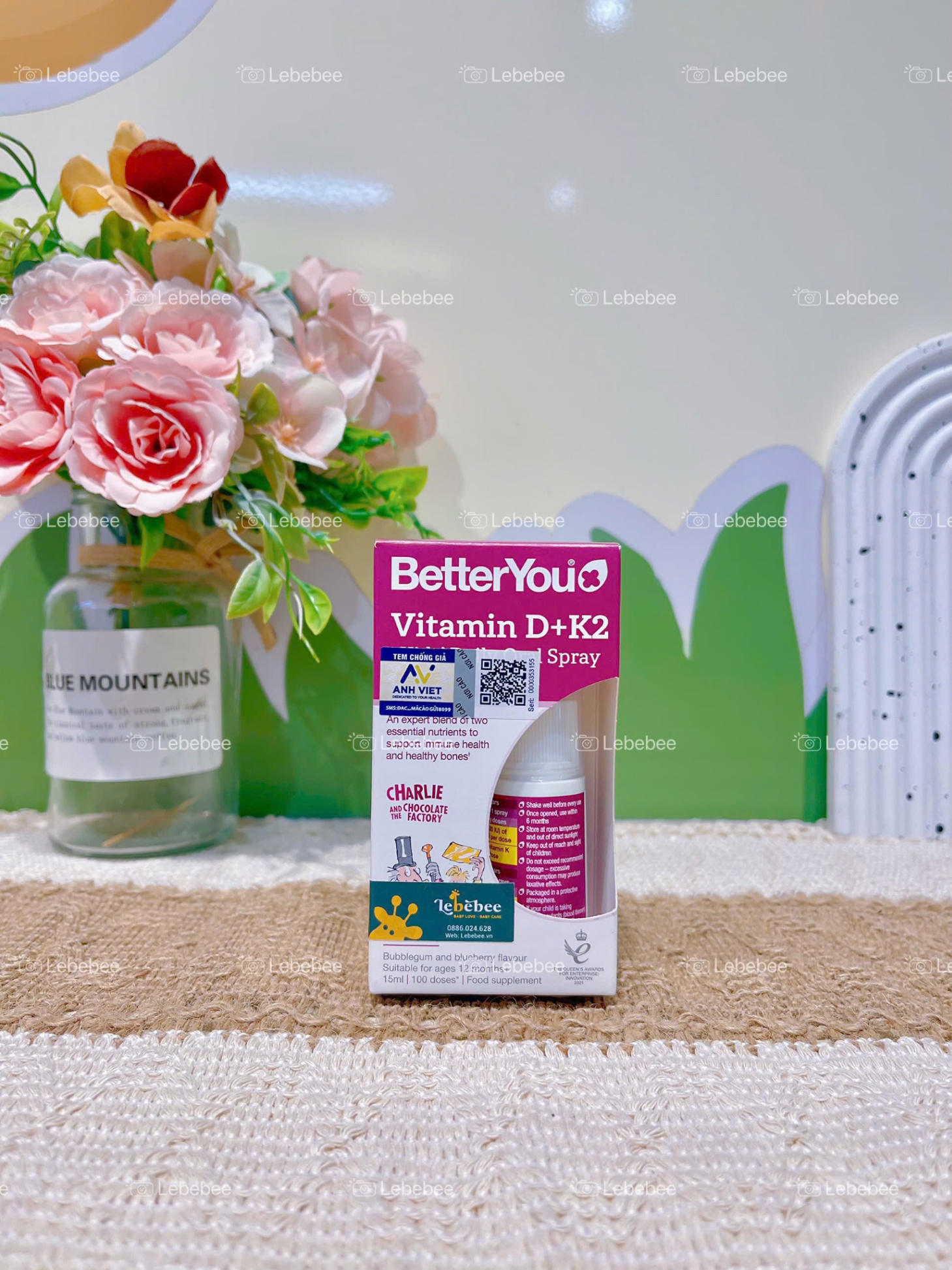 Xịt vitamin D+K2 Better You cho bé từ 1 tuổi ( 15ml)-HNK