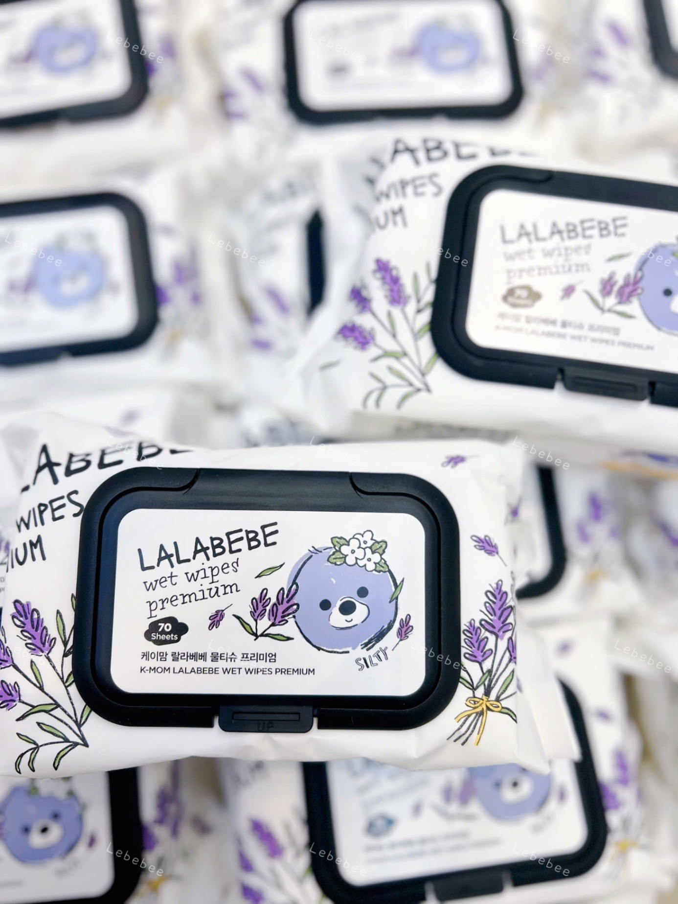 Khăn ướt K-mom Lalabebe wet wipes premium 70 tờ