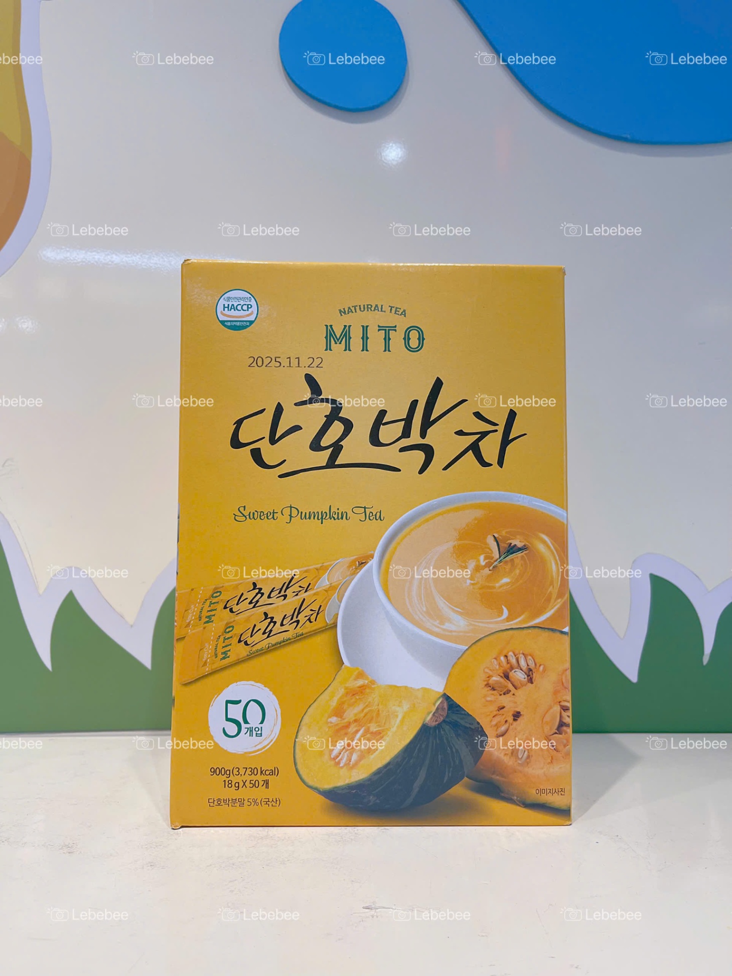 Ngũ cốc bí đỏ MITO Hàn Quốc - Hộp 50 gói- date 11/25