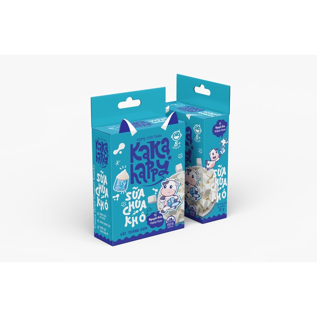 Sữa chua khô KaKa Happy vị nguyên bản 8m+ 10g