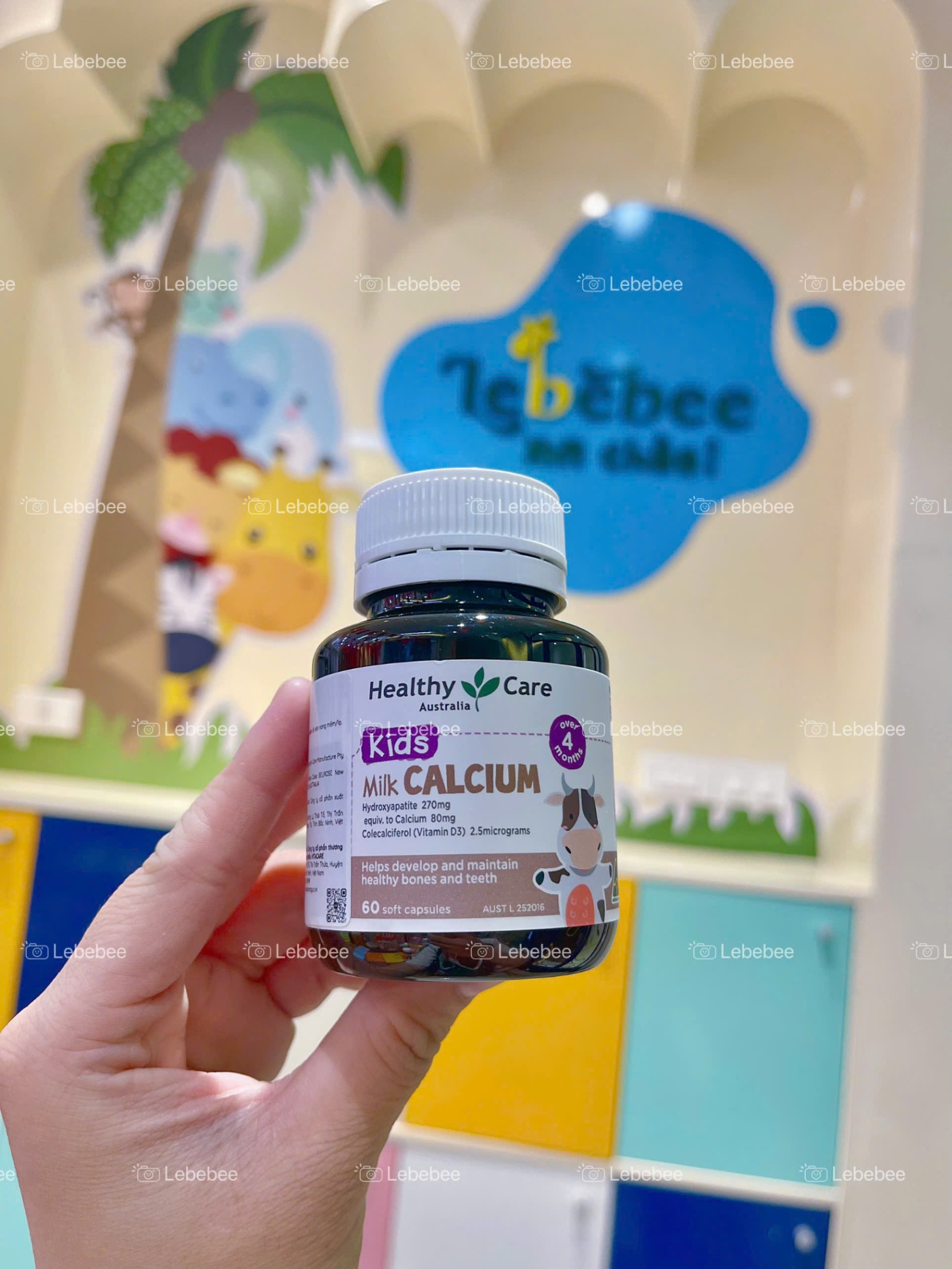 Milk Calcium Healthy Care - Canxi sữa cho bé từ 4 tháng tuổi ( lọ 60 viên)- HNK