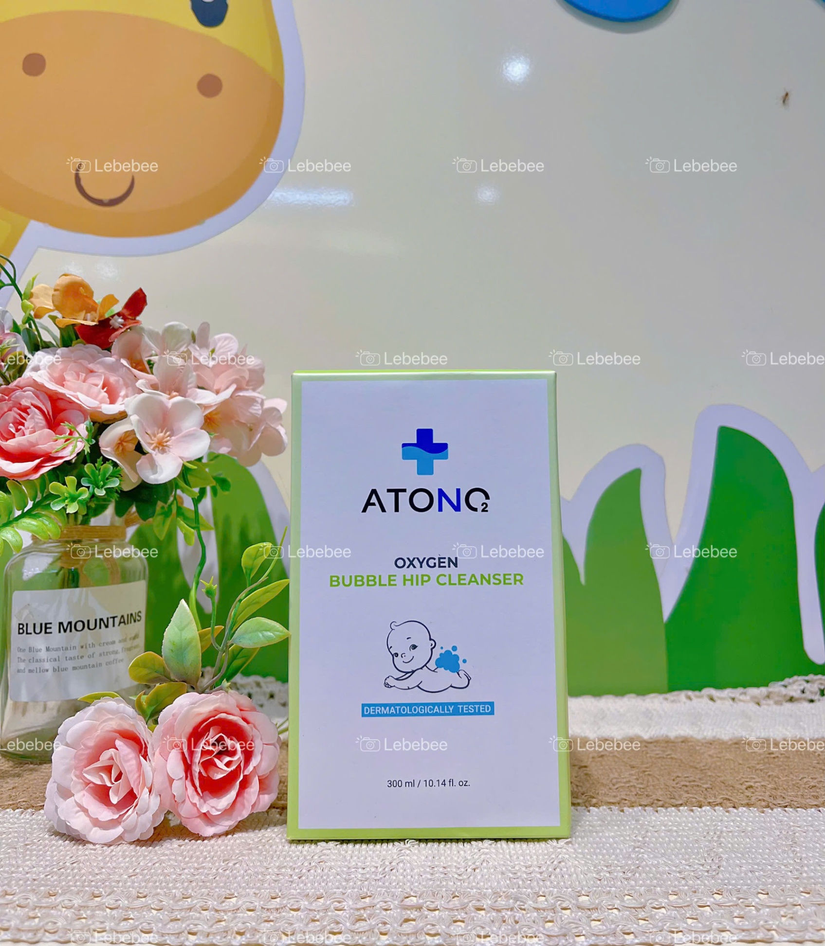 Bọt vệ sinh vùng kín cho atono2 oxygen cho bé từ 3m+ chai 300ml