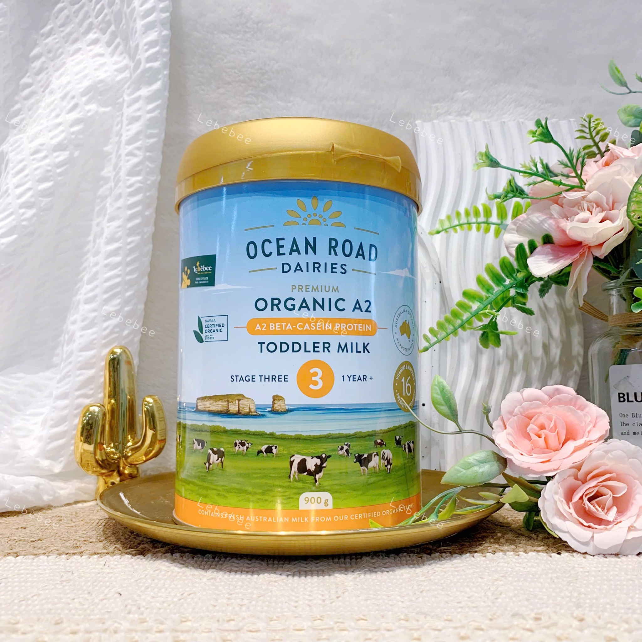 Sữa Ocean Road Dairies Organic A2 số 3 12m+  900g