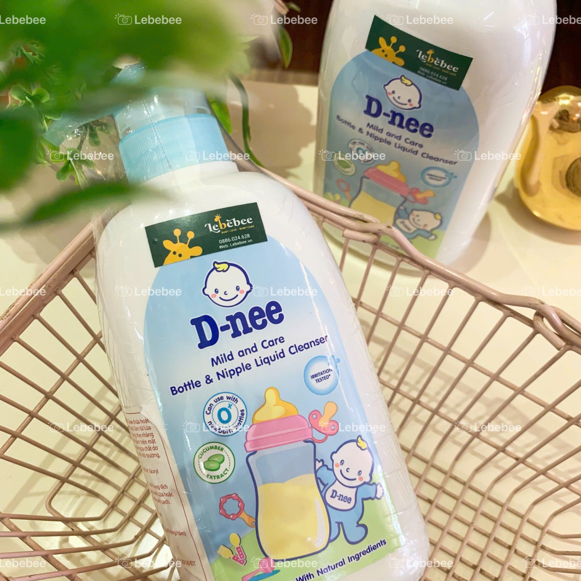Nước rửa bình sữa và rau quả Dnee 500ml ( chai )