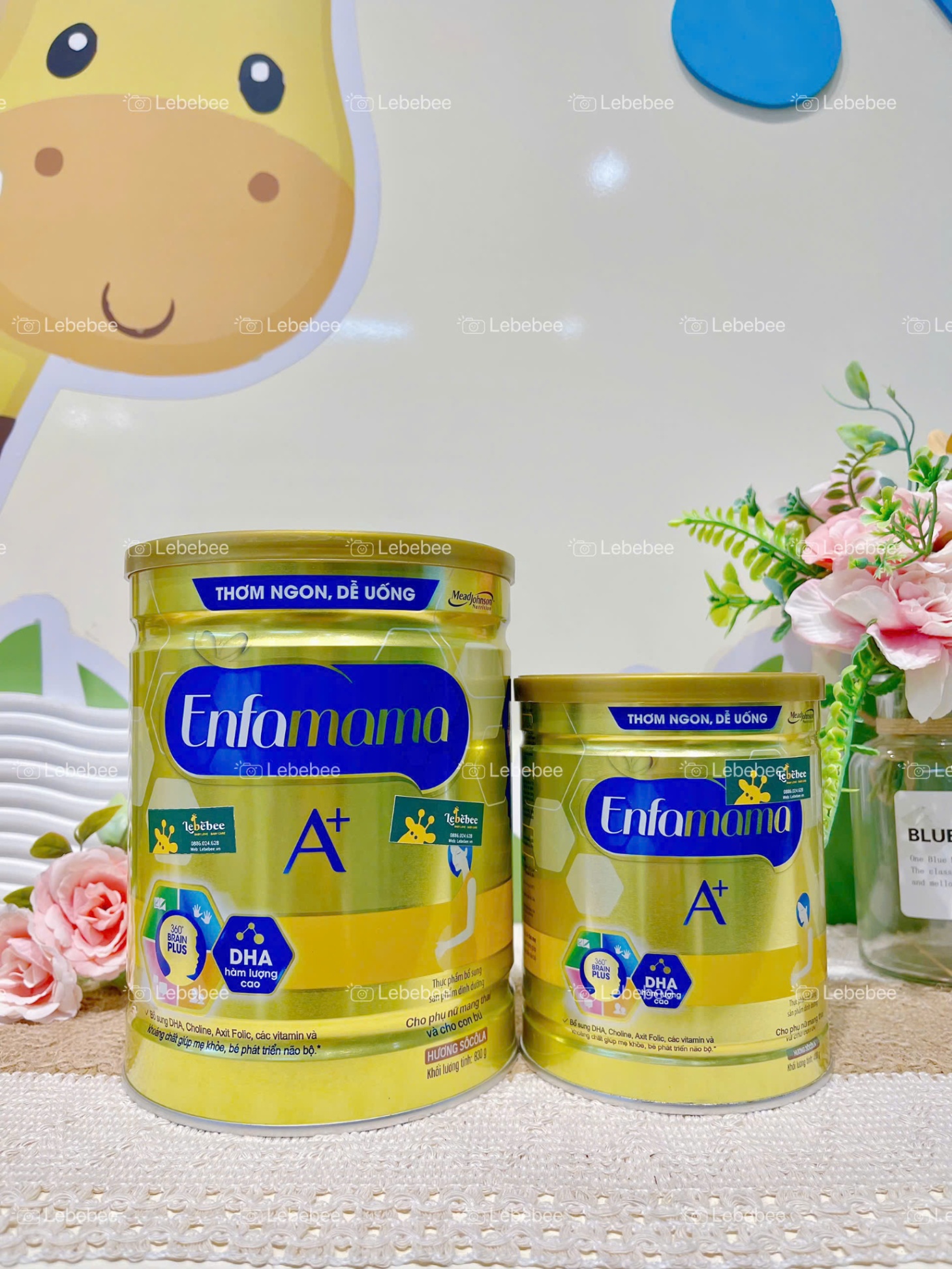 Sữa Enfamama A+ DHA hương choco cho mẹ bầu & cho con bú 830g