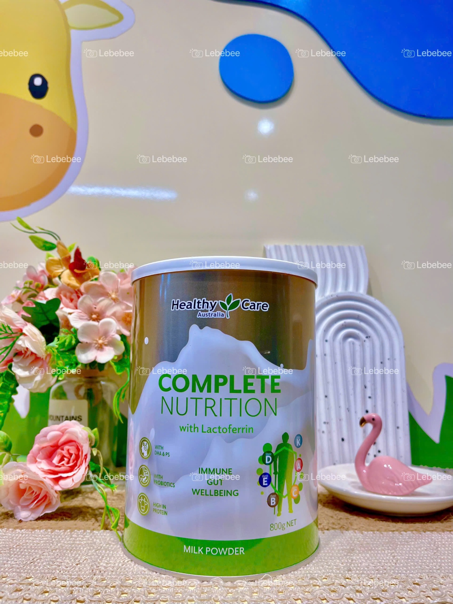 Sữa Healthy Care Complete Nutrition with lactoferin 18 tuổi trở lên lon 800g