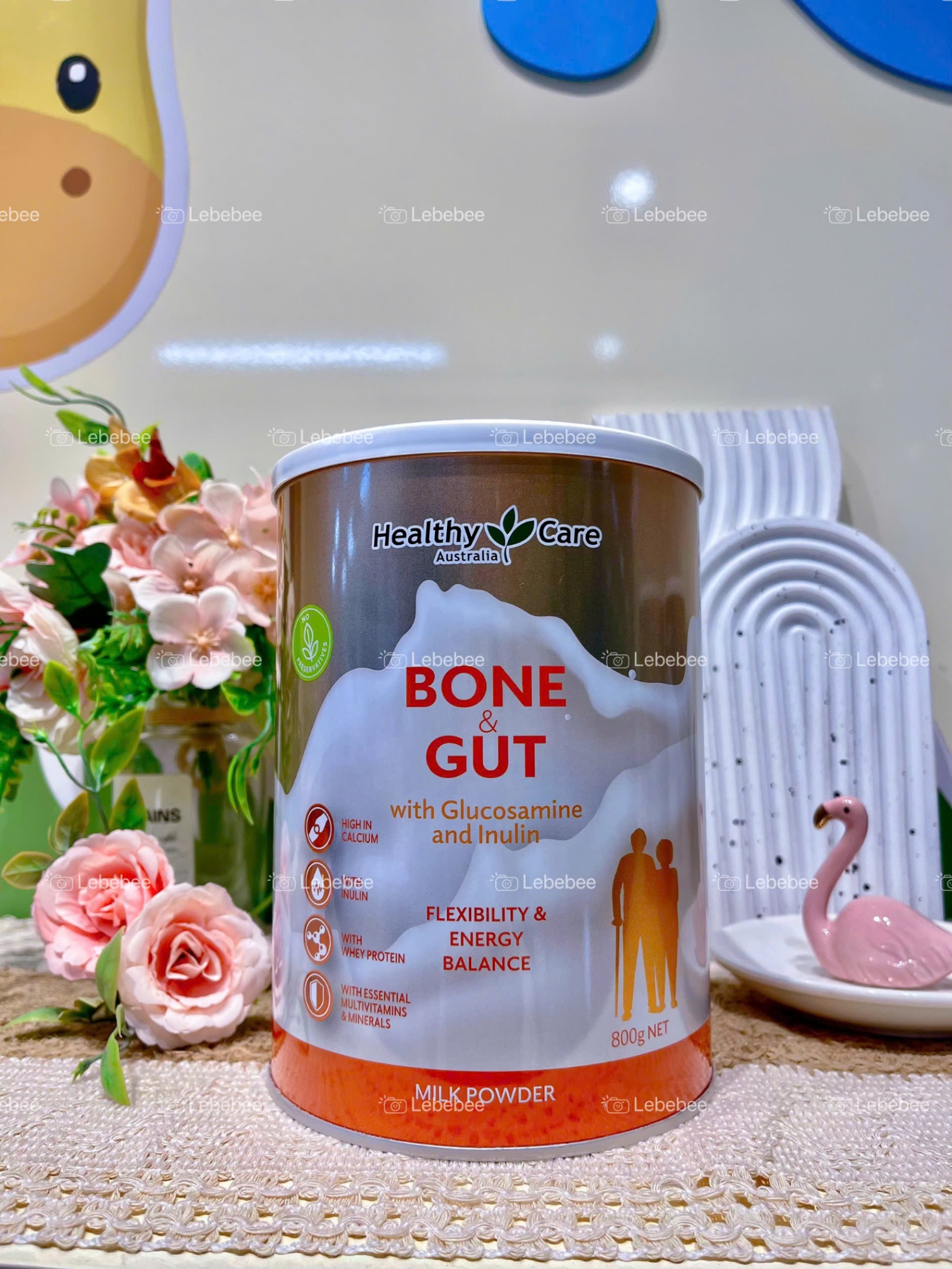 Sữa Healthy care Bone & Gut (hỗ trợ xương khớp, tiêu hóa) 18 tuổi trở lên lon 800g