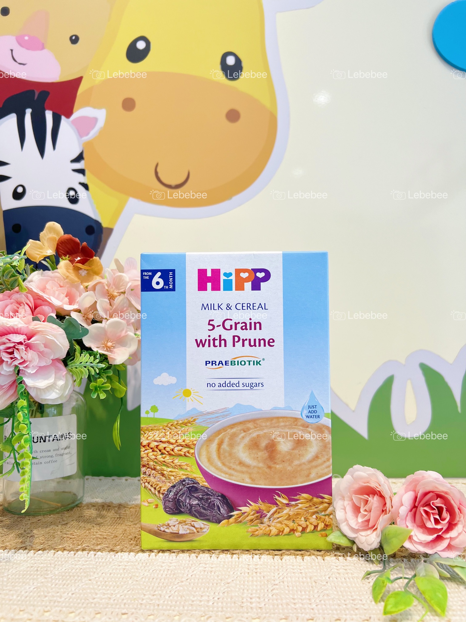 Bột ăn dặm Hipp Ngũ cốc mận tây cho bé từ 6m+ 250g
