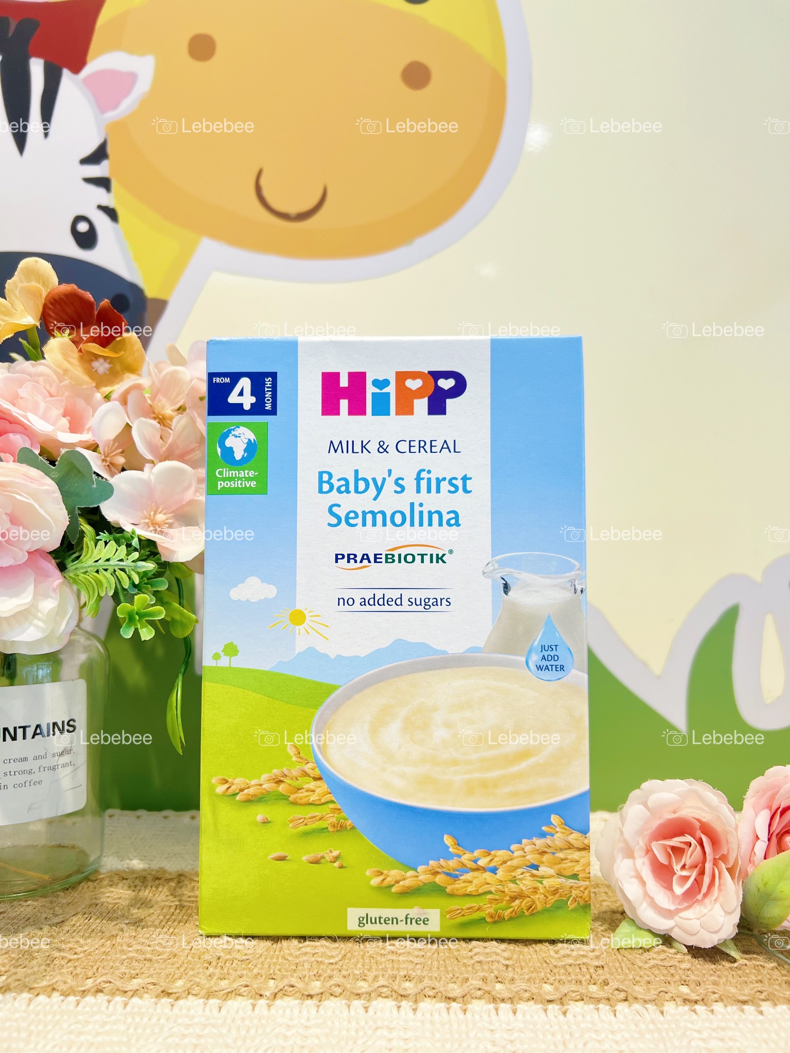 Bột ăn dặm Hipp ngũ cốc ăn dặm khởi đầu Semolina cho bé từ 4m+ 250g