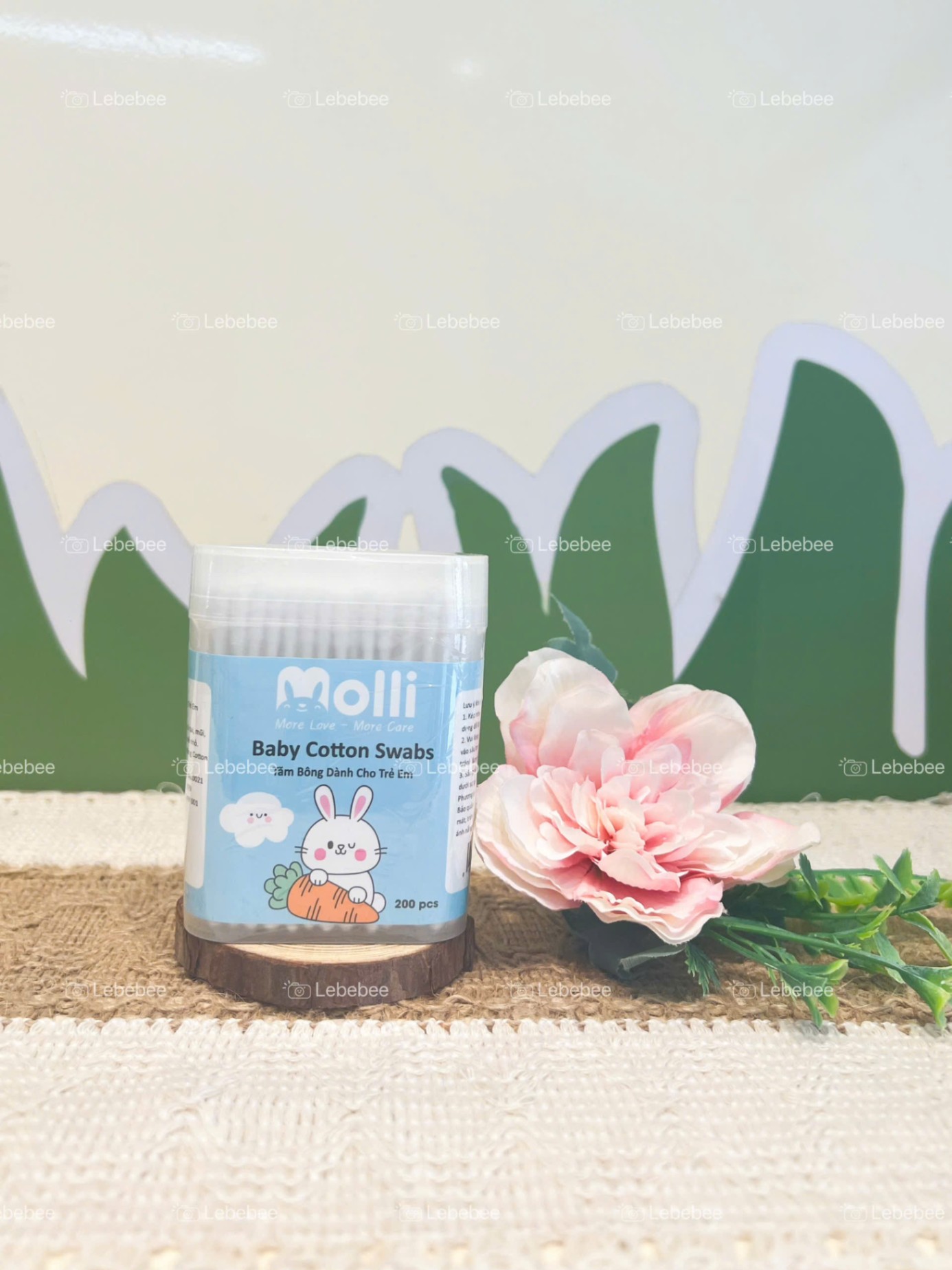 Molli - Tăm bông cho bé 200 chiếc/hộp