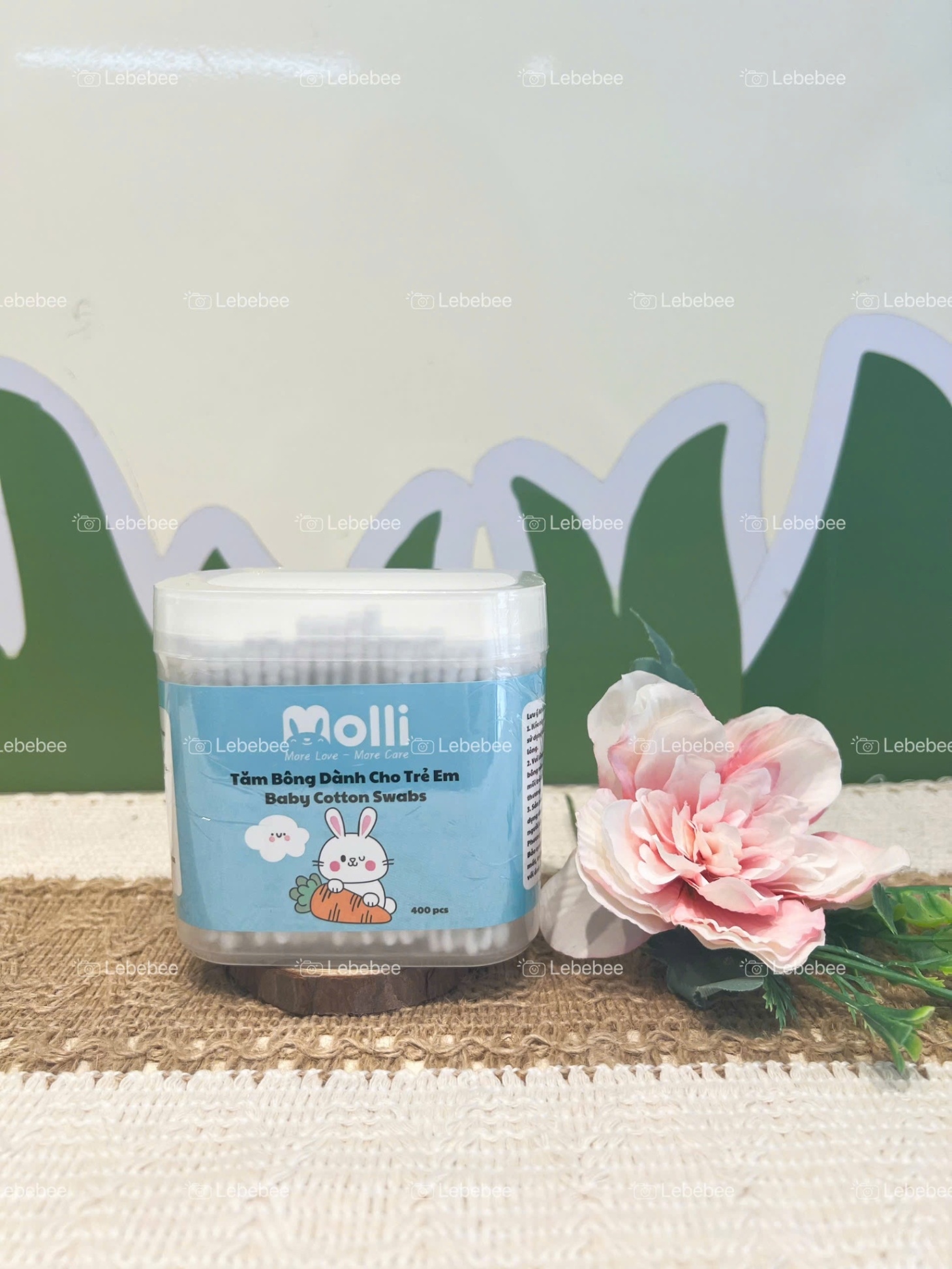 Molli - Tăm bông cho bé 400 chiếc/Hộp