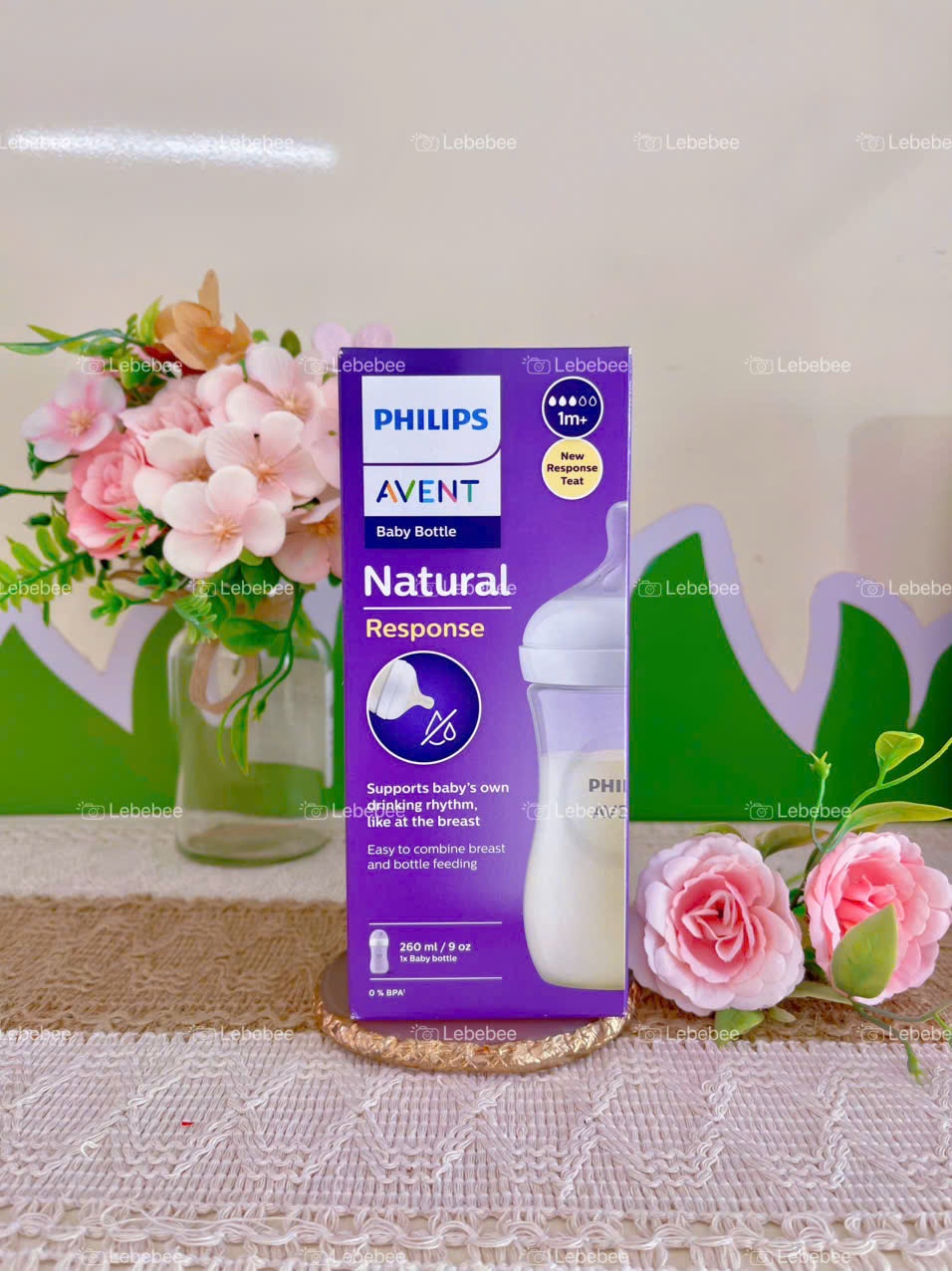 Bình sữa Philips Avent mô phỏng tự nhiên mới cho trẻ từ 1 tháng tuổi 260ml