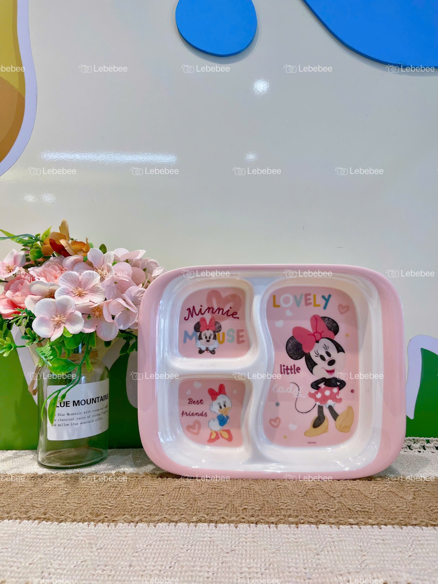 Khay Melamine 3 ngăn hình Minnie Mouse